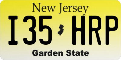 NJ license plate I35HRP