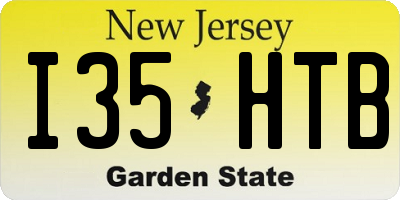 NJ license plate I35HTB