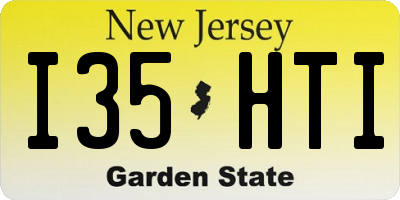 NJ license plate I35HTI