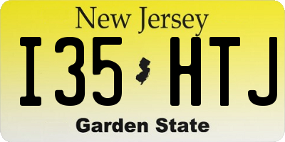 NJ license plate I35HTJ