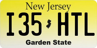 NJ license plate I35HTL