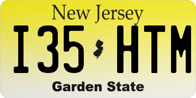 NJ license plate I35HTM