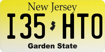 NJ license plate I35HTO