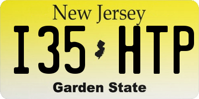 NJ license plate I35HTP