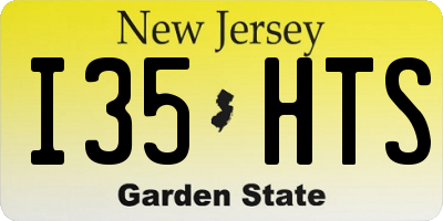 NJ license plate I35HTS