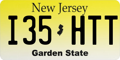NJ license plate I35HTT