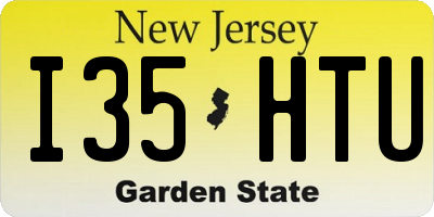 NJ license plate I35HTU