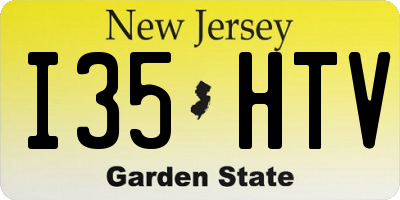 NJ license plate I35HTV