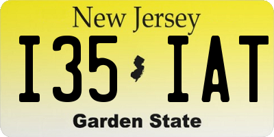 NJ license plate I35IAT