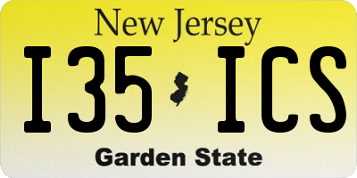NJ license plate I35ICS