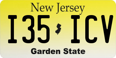 NJ license plate I35ICV
