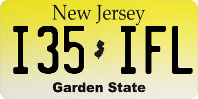 NJ license plate I35IFL