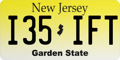 NJ license plate I35IFT