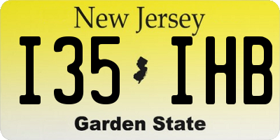 NJ license plate I35IHB