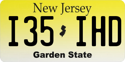 NJ license plate I35IHD