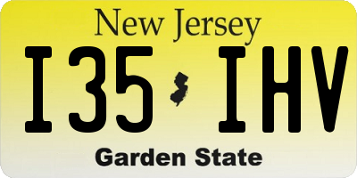 NJ license plate I35IHV