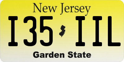 NJ license plate I35IIL