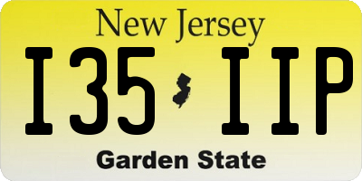 NJ license plate I35IIP