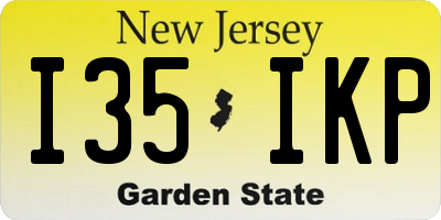 NJ license plate I35IKP