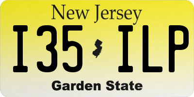 NJ license plate I35ILP