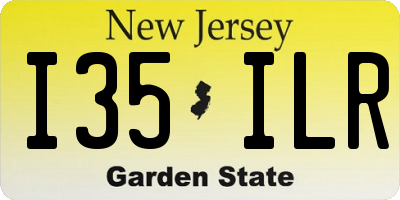 NJ license plate I35ILR