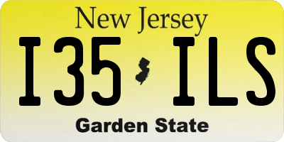 NJ license plate I35ILS