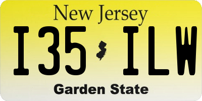 NJ license plate I35ILW