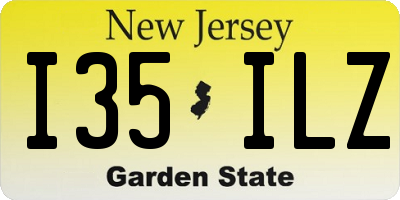 NJ license plate I35ILZ