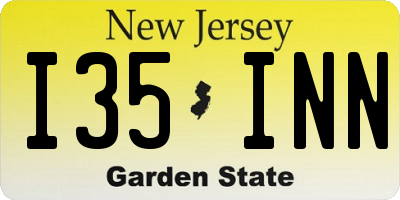 NJ license plate I35INN