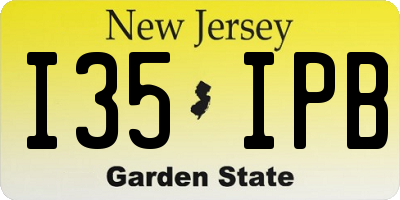 NJ license plate I35IPB