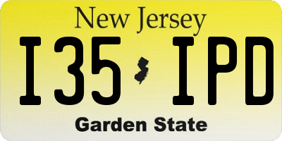 NJ license plate I35IPD