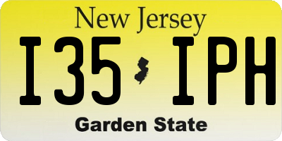 NJ license plate I35IPH