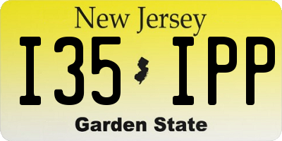NJ license plate I35IPP