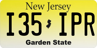 NJ license plate I35IPR
