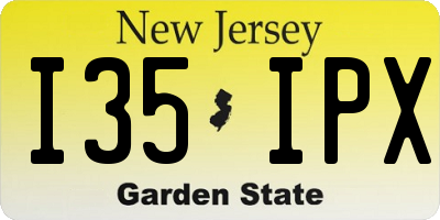 NJ license plate I35IPX