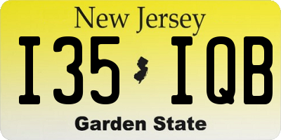 NJ license plate I35IQB