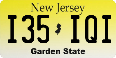 NJ license plate I35IQI
