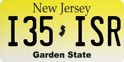 NJ license plate I35ISR