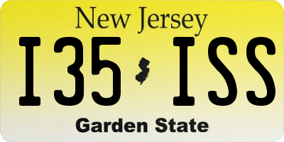 NJ license plate I35ISS