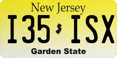 NJ license plate I35ISX