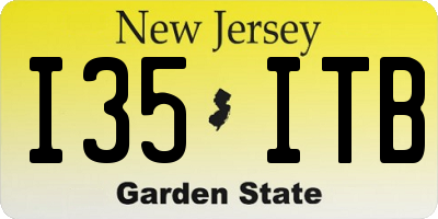NJ license plate I35ITB