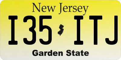 NJ license plate I35ITJ