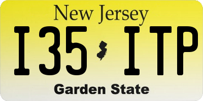 NJ license plate I35ITP