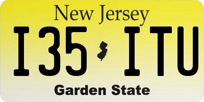 NJ license plate I35ITU