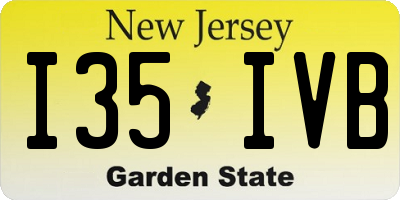 NJ license plate I35IVB