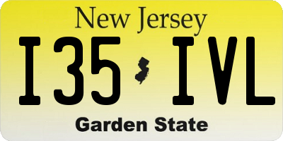 NJ license plate I35IVL