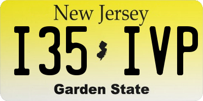 NJ license plate I35IVP