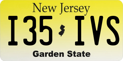 NJ license plate I35IVS