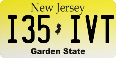NJ license plate I35IVT