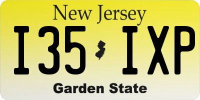 NJ license plate I35IXP